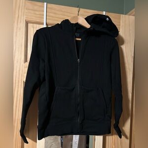 Figs Black Zip-Up Jacket